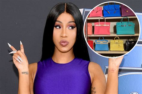 cardi b hermes bag|cardi b instagram bag.